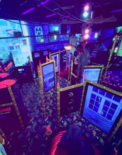 Laser tag room