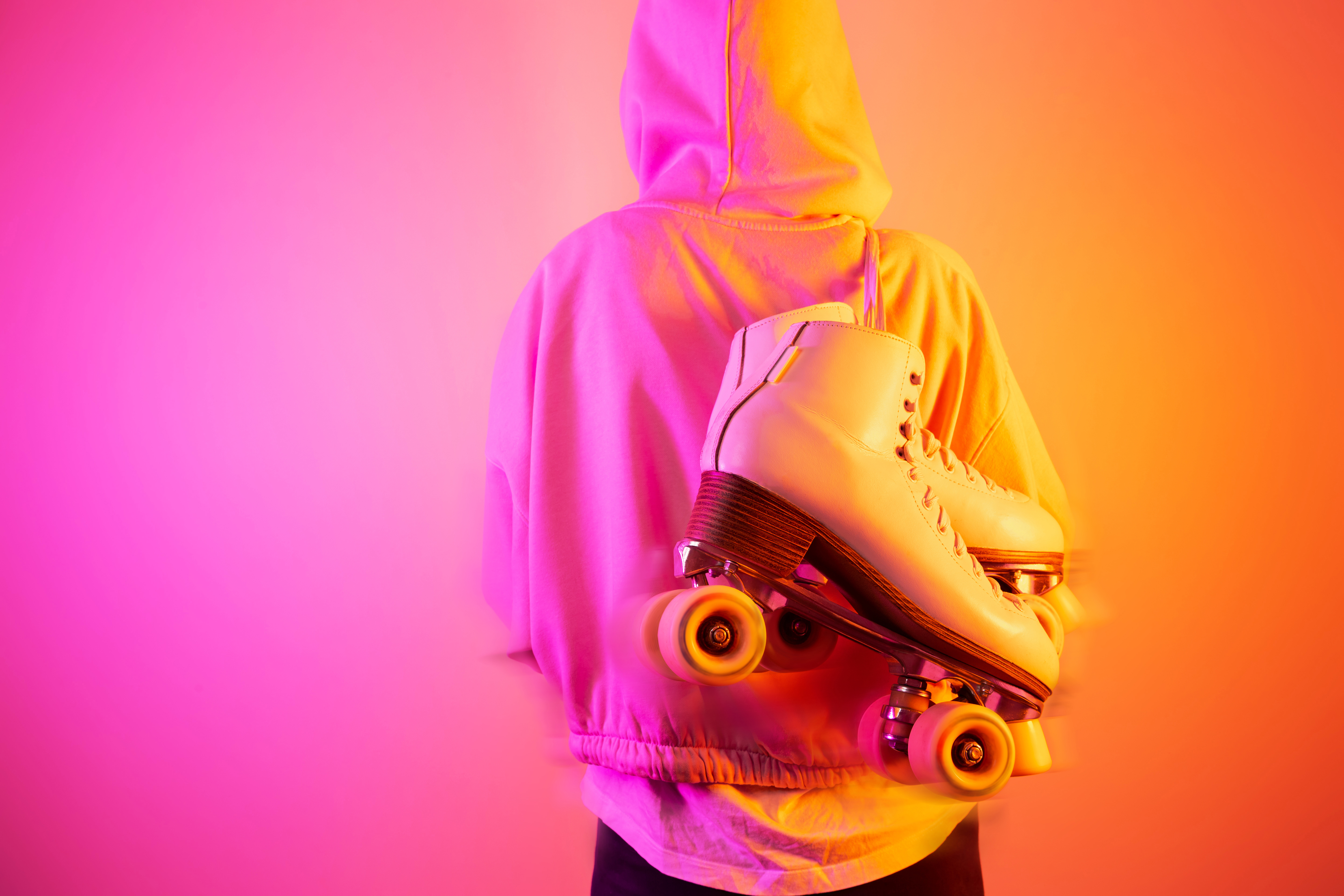 pink skates